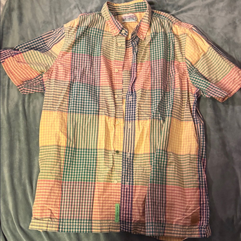 Scotch & Soda Colorful Checkered Men's Shirt